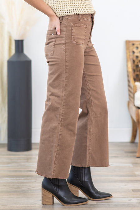 Mica Wide Leg Cropped Jeans