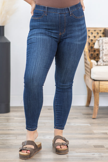 Judy Blue High Rise Pull On Skinny Jeans