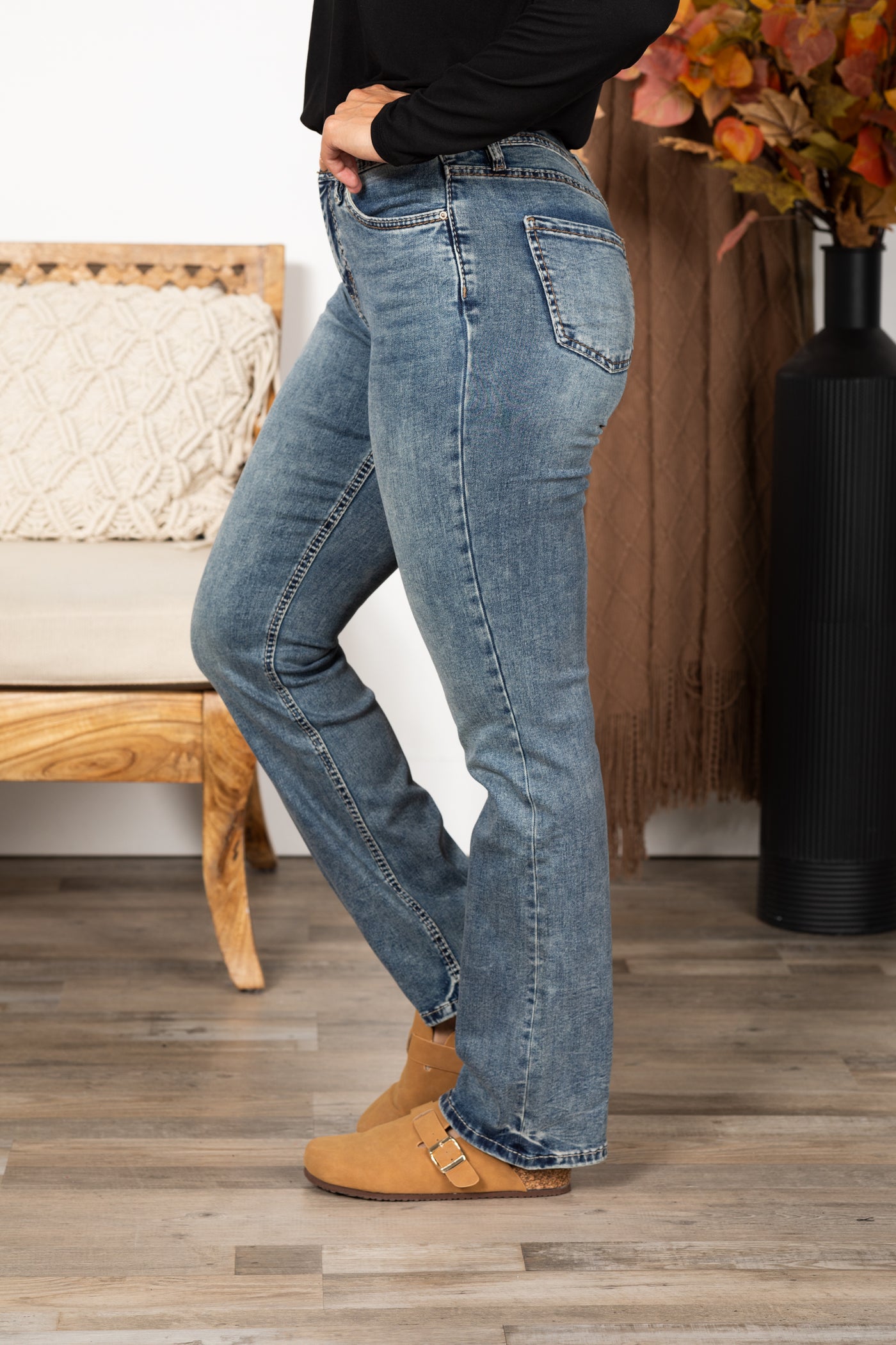 RFM Western Heavy Stitch Bootcut Jeans