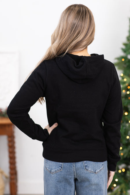 Black Hooded Sweatshirt