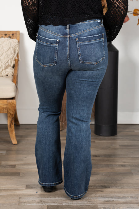 RFM Mia Bootcut Jeans With Seam Back Pocket