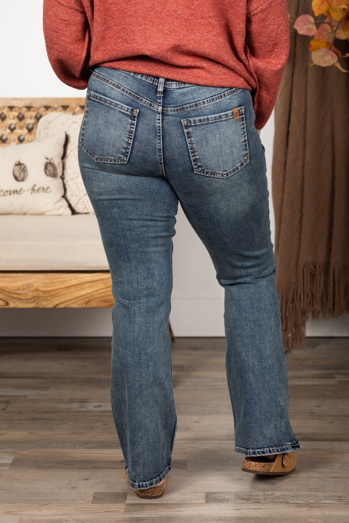 RFM Western Heavy Stitch Bootcut Jeans