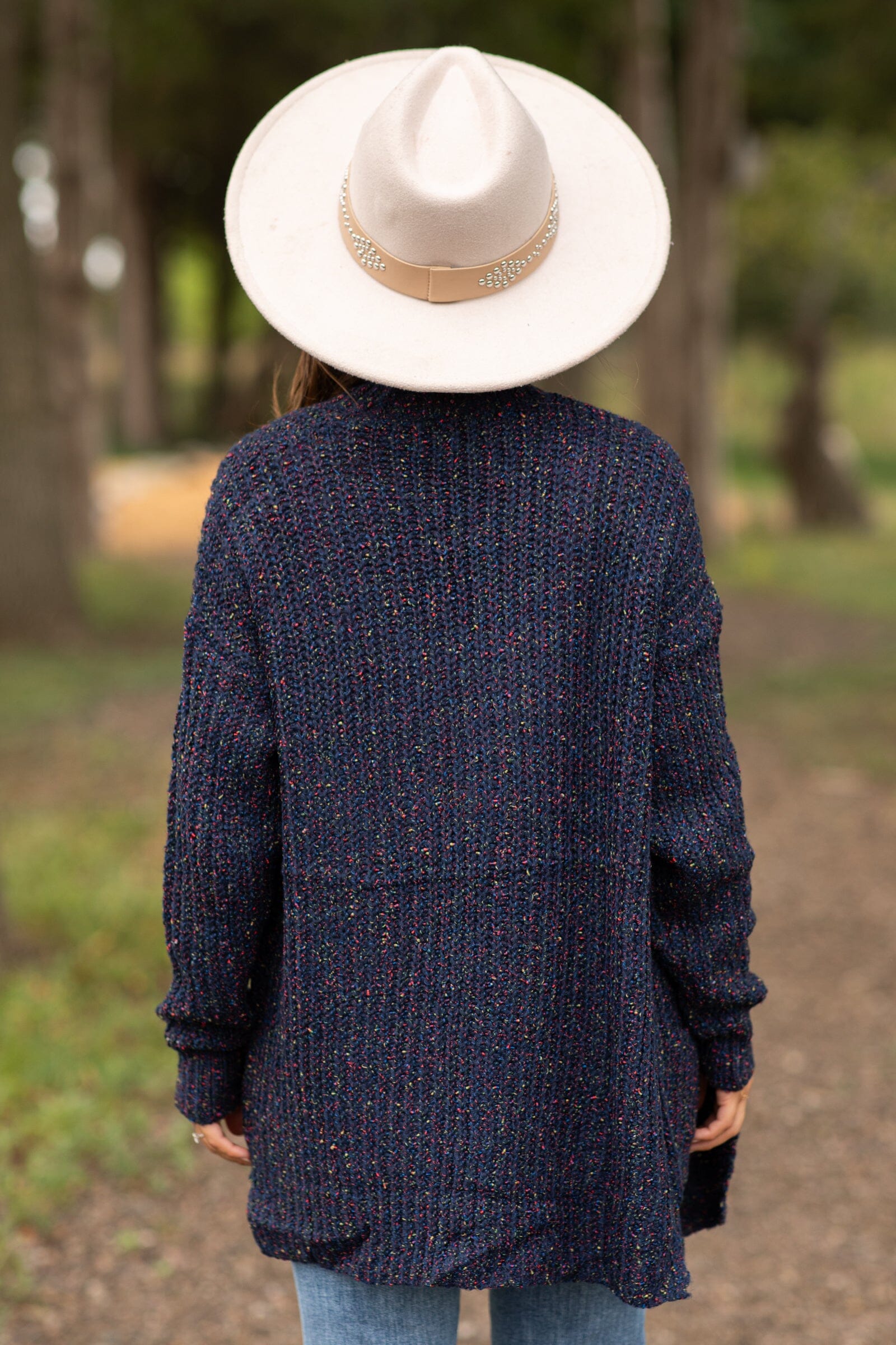 Navy popcorn sale cardigan