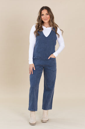 Casual Adjustable Strap Jumpsuit With Pockets