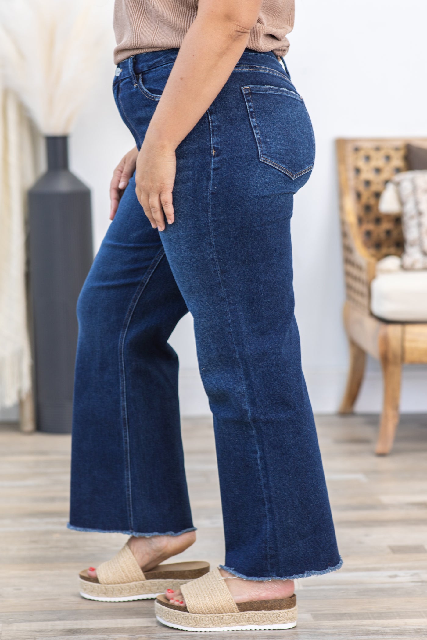 Mica Stretch Super High Rise Wide Leg Jeans