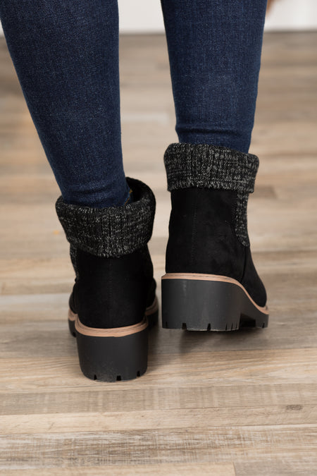 Suede Sock Bootie