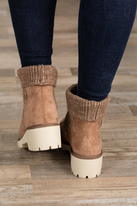 Suede Sock Bootie