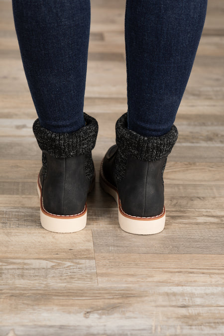 Leather Sock Bootie