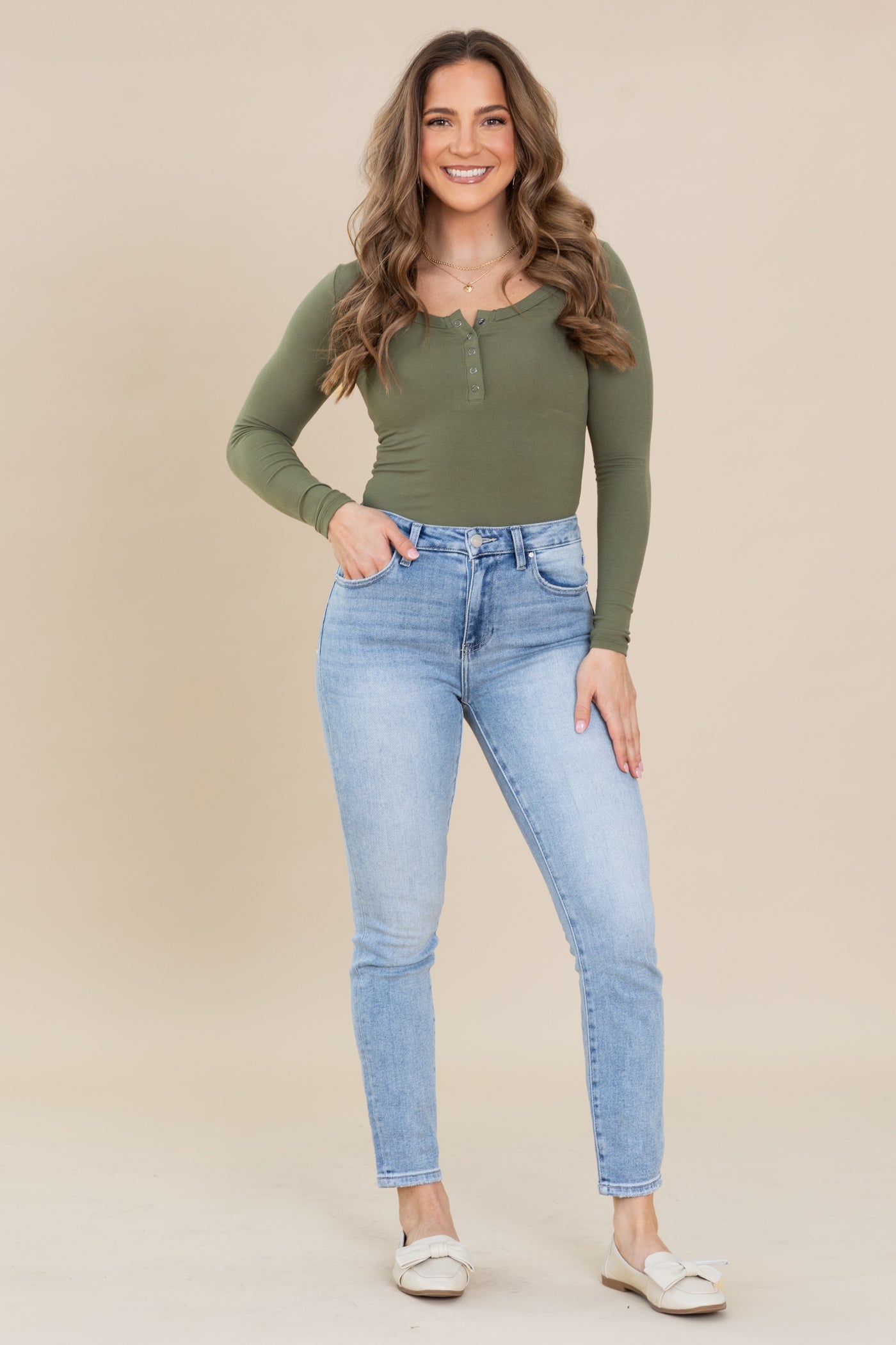 Risen High Rise Basic Skinny Jeans