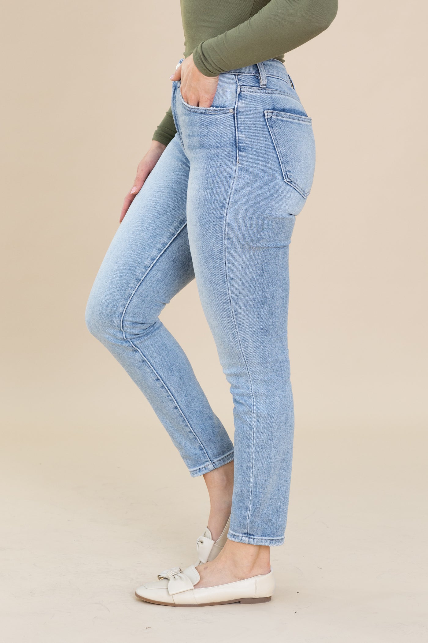 Risen High Rise Basic Skinny Jeans