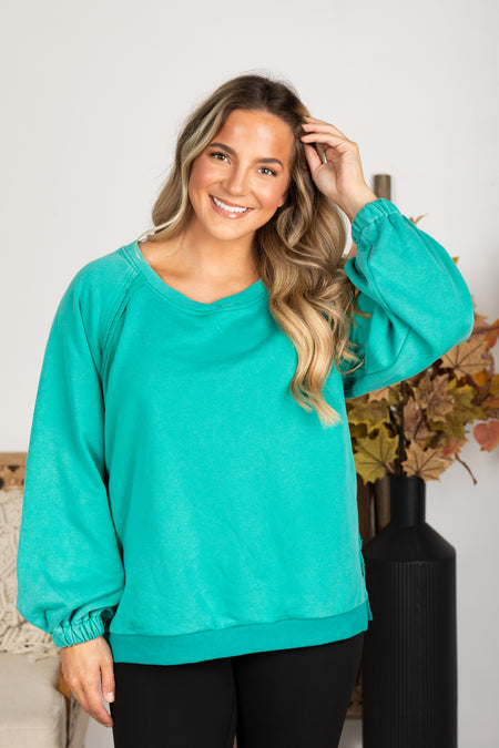 Criss-Cross Back Detail Sweatshirt