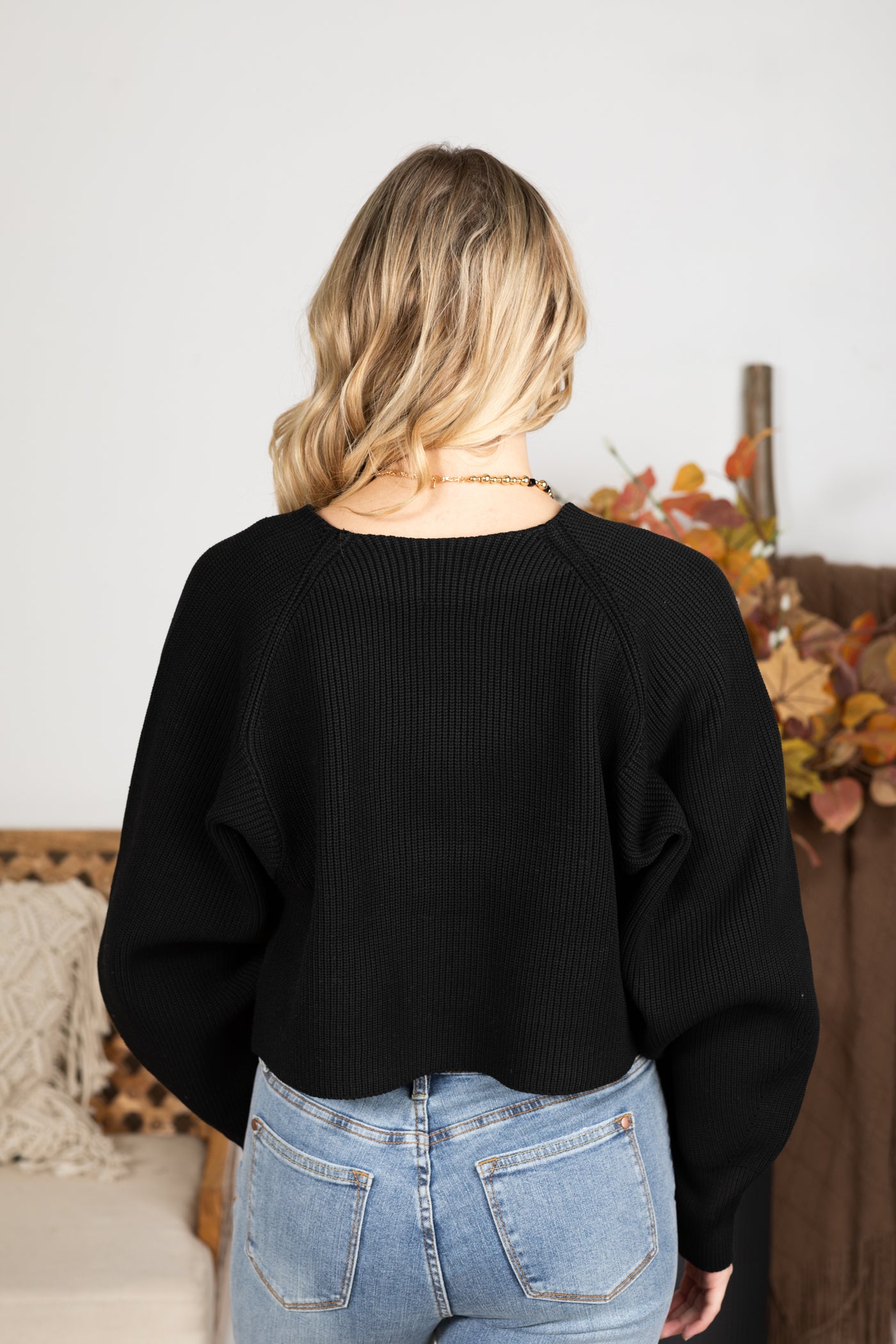 V-Neck Ribbed Cardigan