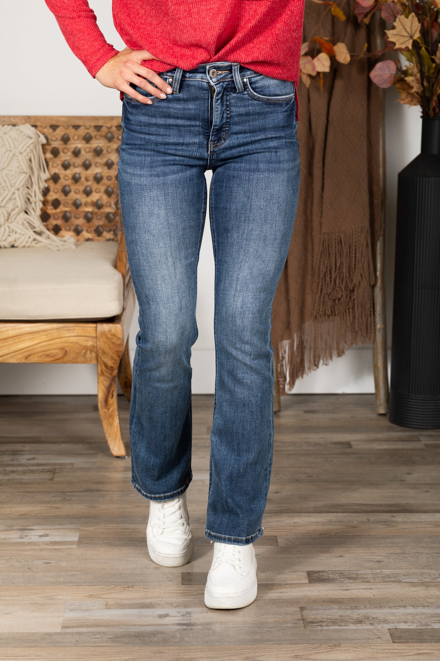 RFM Mia Bootcut Jeans With Seam Back Pocket