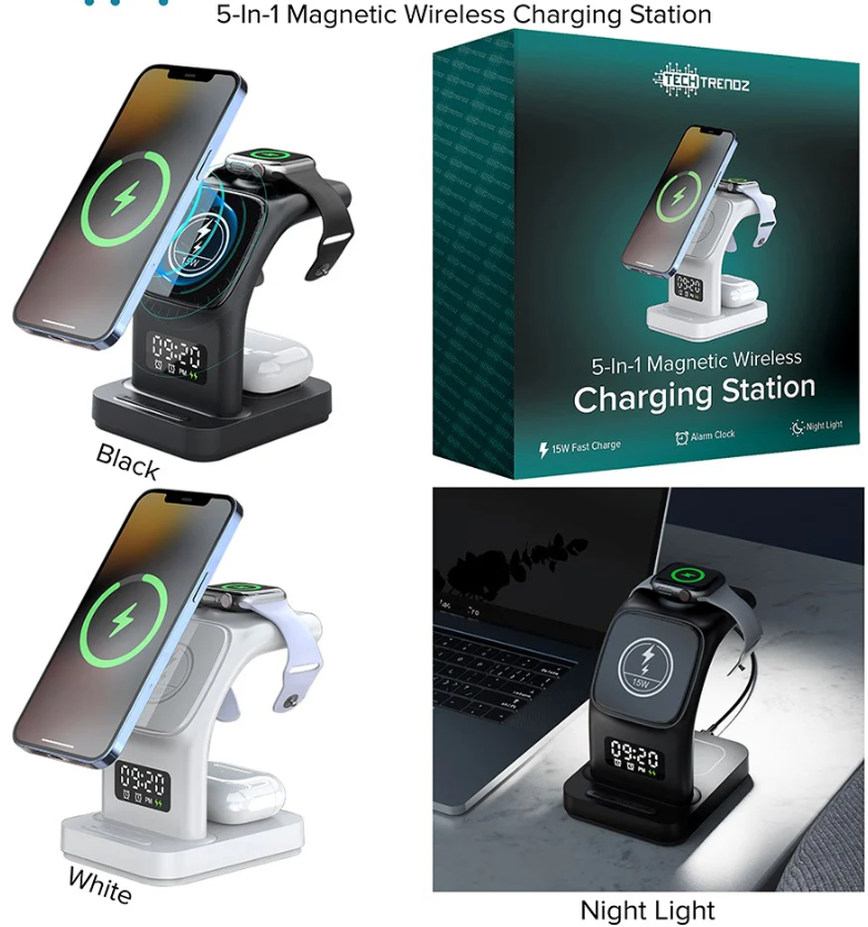 PRE-ORDER 5 in 1 Wireless Charging Station shipping apx 2/19