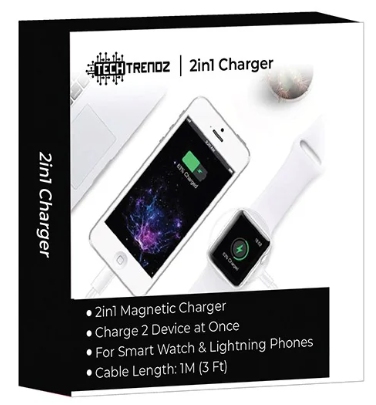 PRE-ORDER 2 in 1 Watch & Phone Charger shipping apx 2/19