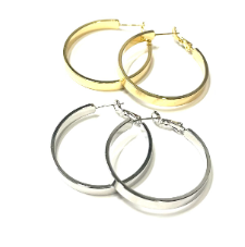 PRE-ORDER Large Solid Hoop Earrings shipping apx 2/19