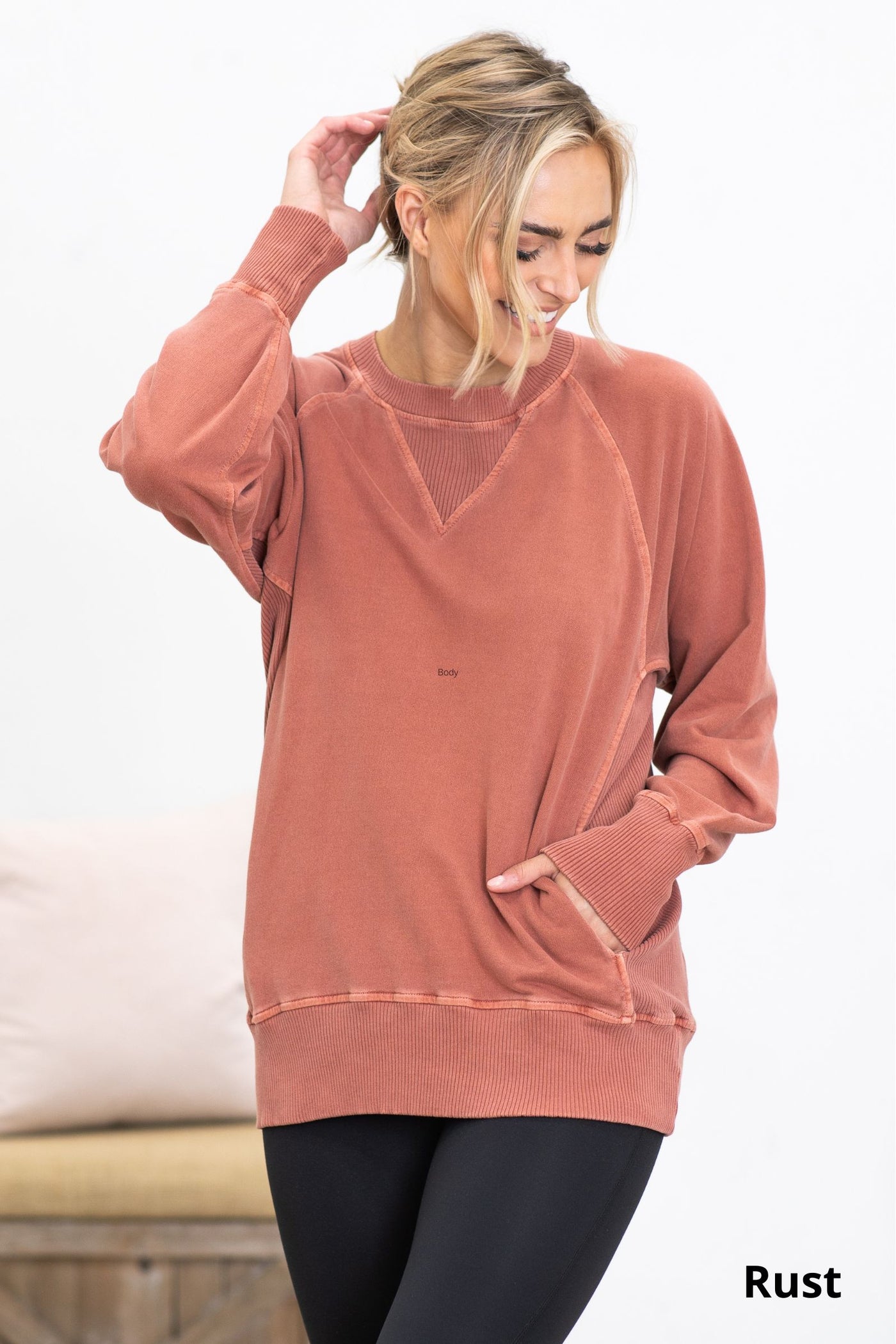 Pigment Dyed French Terry Sweatshirt