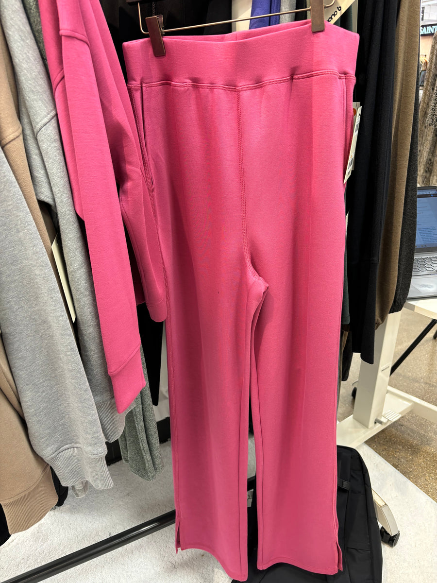 Soft Magenta Elevated Wide Leg Lounge Pants