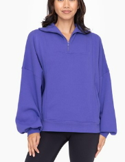 Oversized Half Zip Pullover