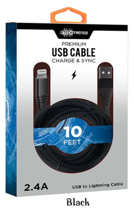 PRE-ORDER 10FT iPhone Cable shipping apx 2/19