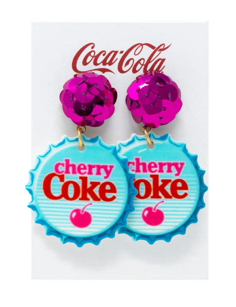 PRE-ORDER Coca-Cola Bottlecap Earrings shipping apx 2/19