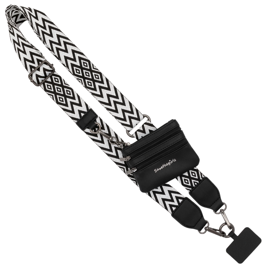 PRE-ORDER Clip & Go Strap with Pouch Chevron Collection shipping apx 2/19