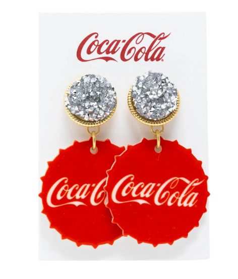 PRE-ORDER Coca-Cola Bottlecap Earrings shipping apx 2/19