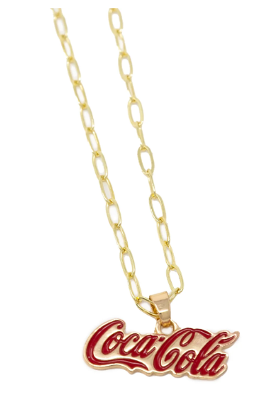 PRE-ORDER Coca-Cola Classic Logo Necklace shipping apx 2/19