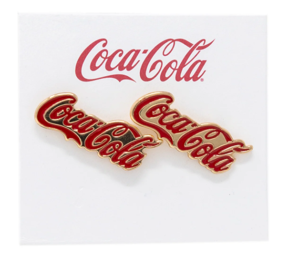 PRE-ORDER Coca-Cola Stud Earrings shipping apx 2/19