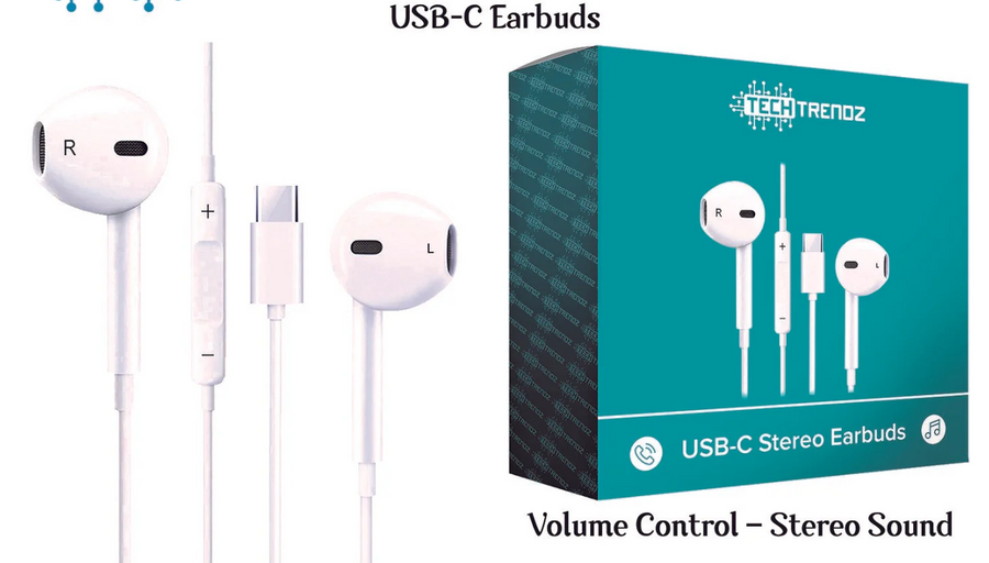 PRE-ORDER Wired USBC Earbuds shipping apx 2/19