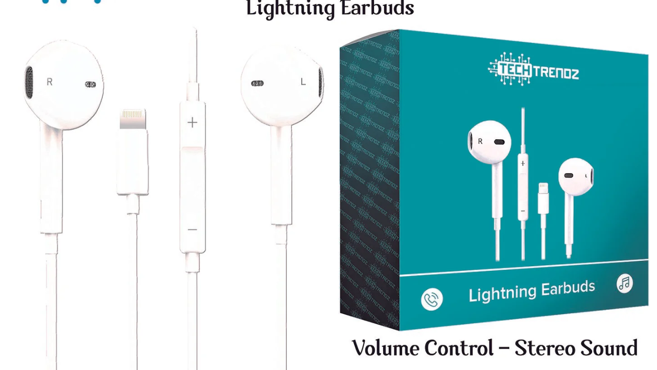 PRE-ORDER Wired IPH Lit Earbuds shipping apx 2/19