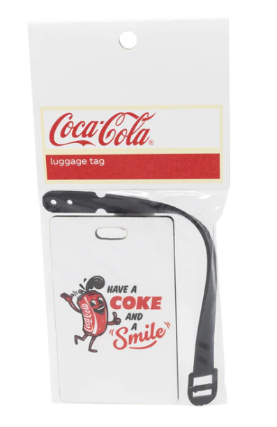 PRE-ORDER Coca-Cola Luggage Tag shipping apx 2/19