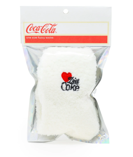 PRE-ORDER Coca-Cola Love Diet Coke Fuzzy Socks shipping apx 2/19