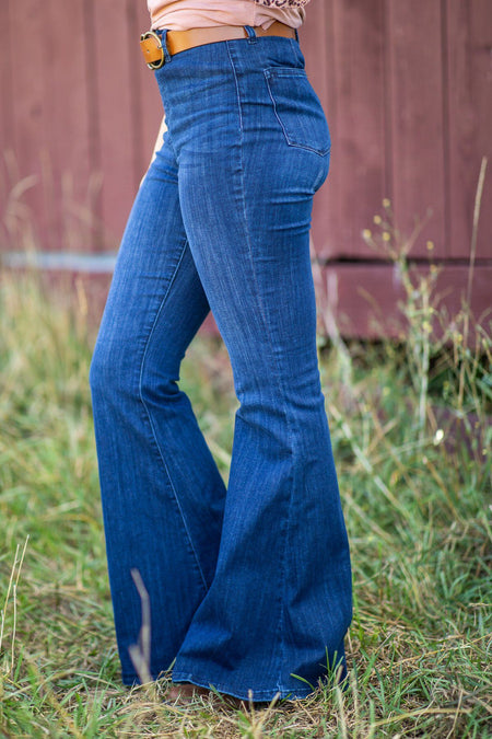 Judy Blue Dark Wash Super Flare Jeans - Filly Flair