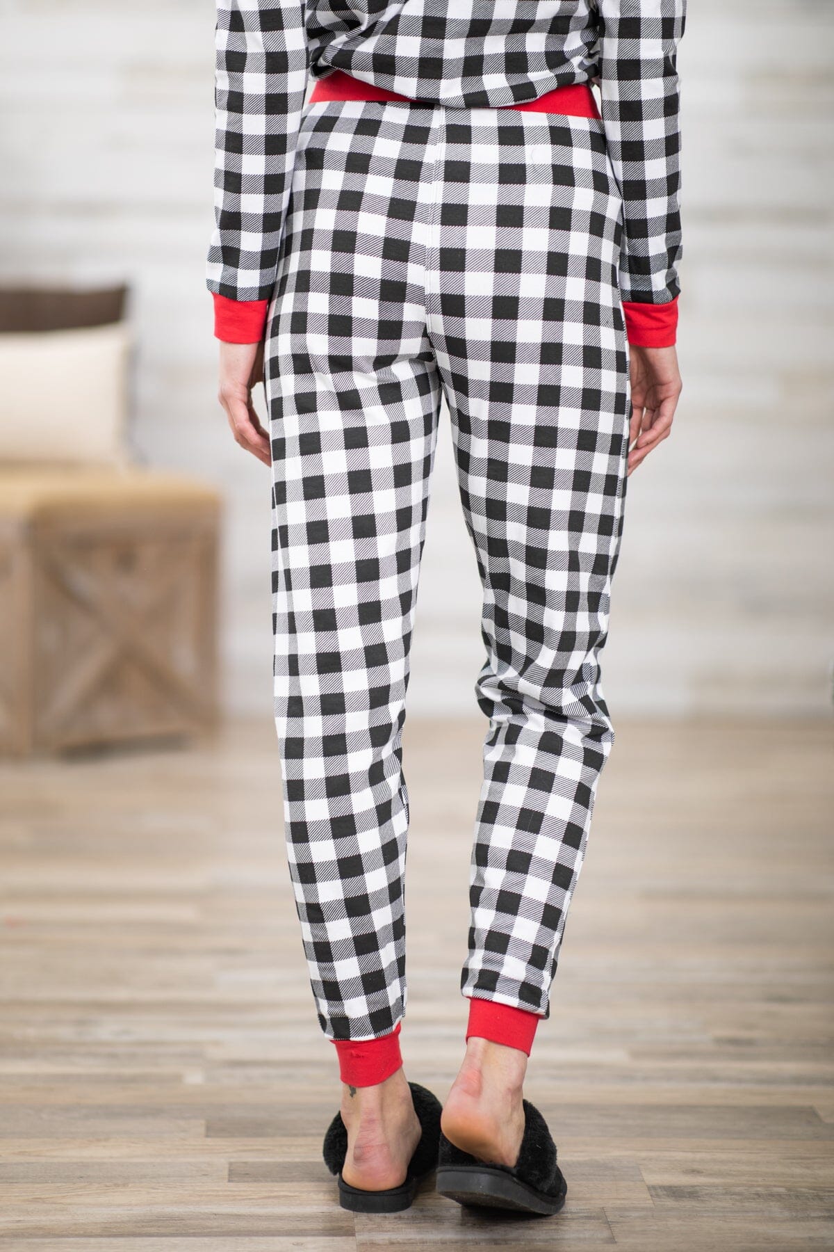 Black and white discount buffalo plaid pjs