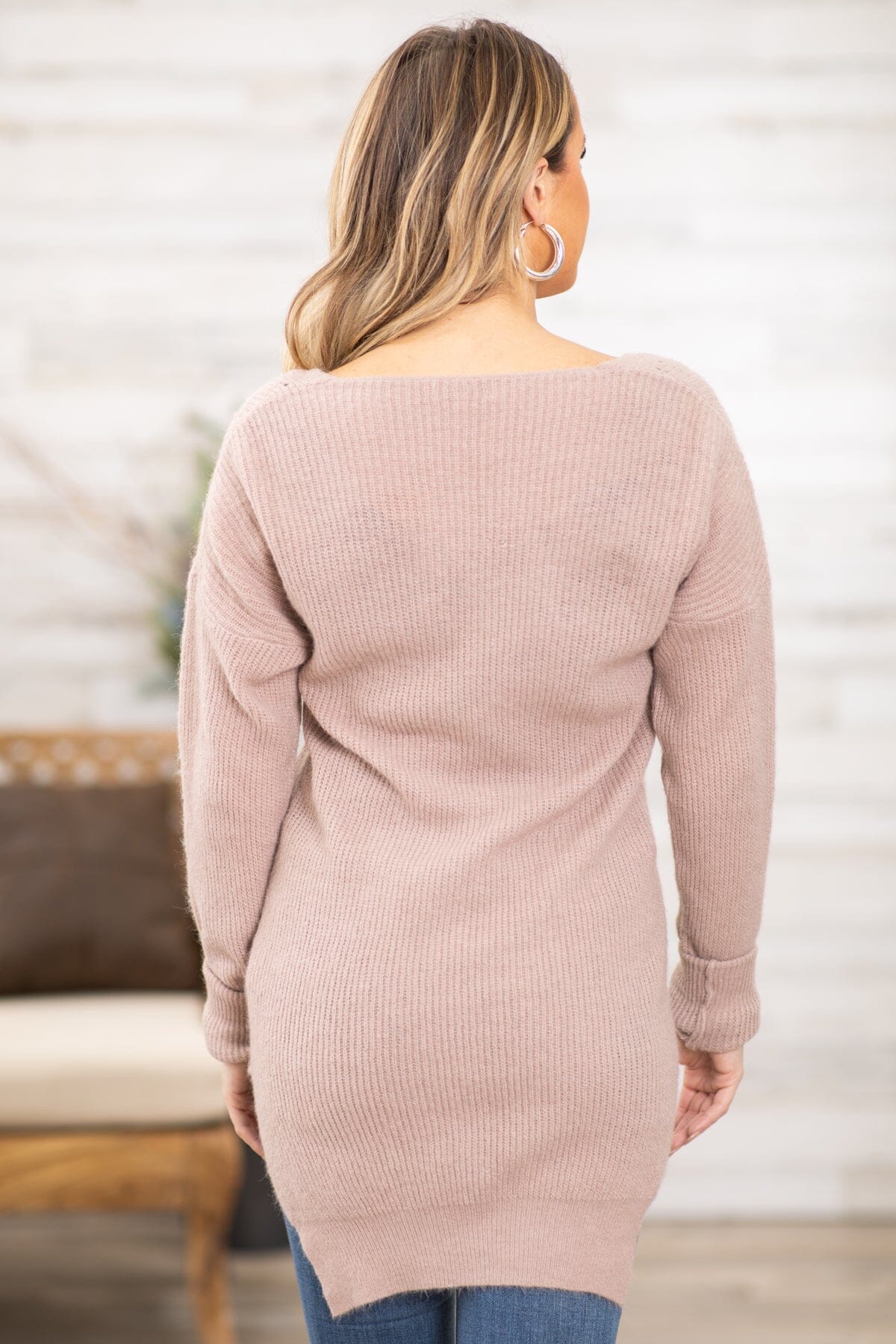 Tan tunic outlet sweater