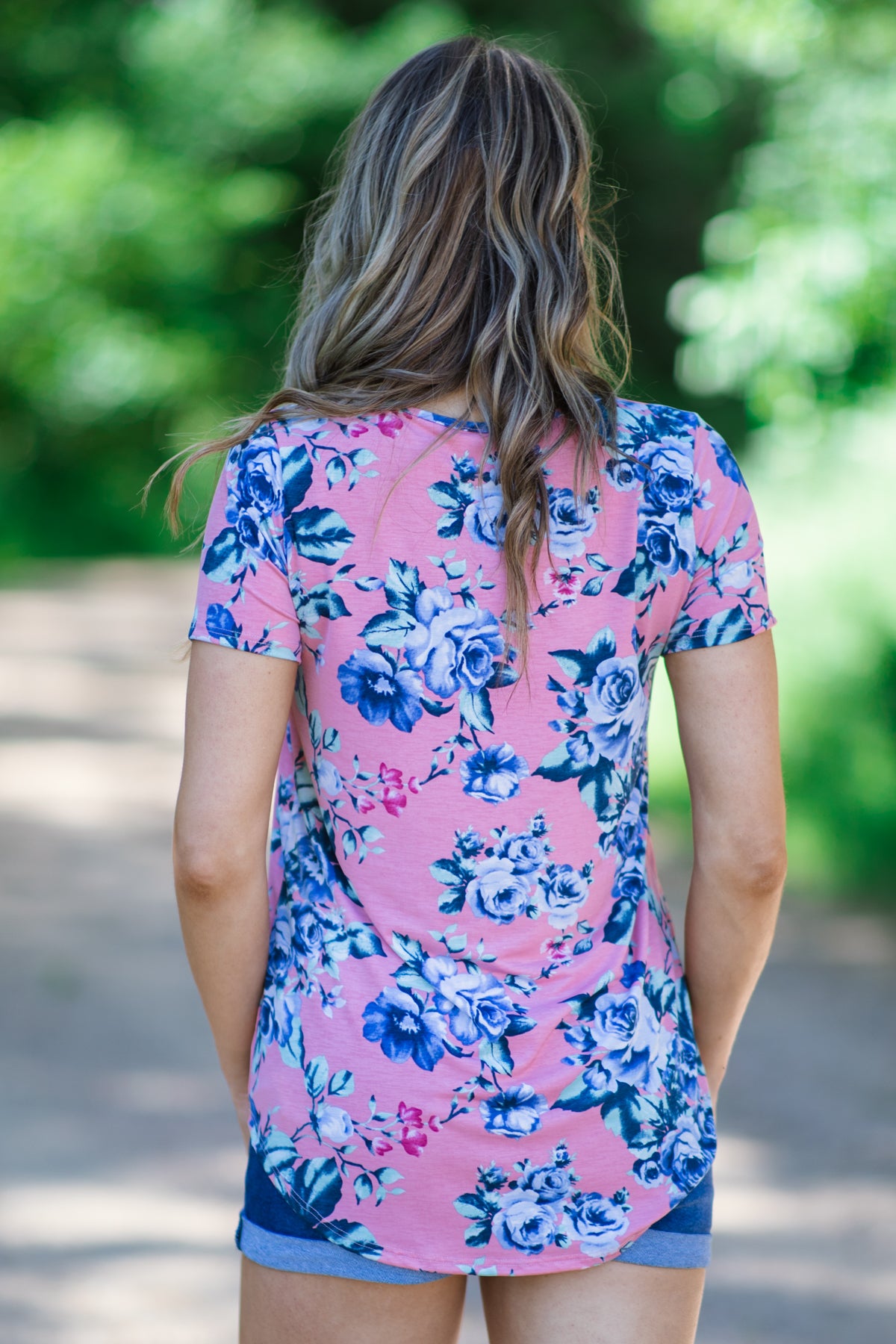 Blush Multicolor Floral Criss-Cross Floral Top - Filly Flair