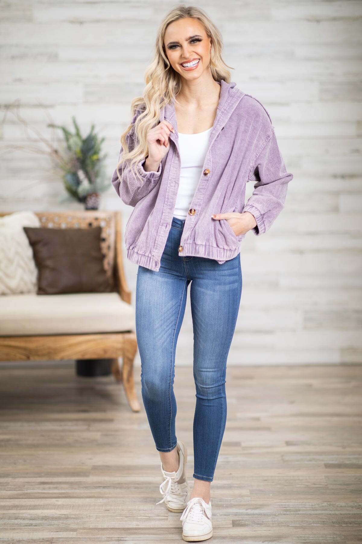 Lavender 2024 corduroy jacket