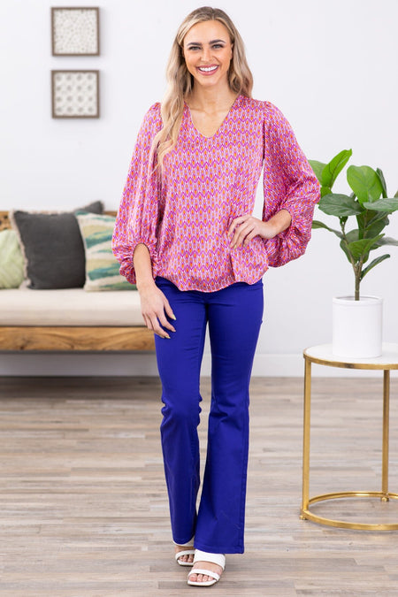 Zenana Cobalt Bootcut Pants With Stretch - Filly Flair