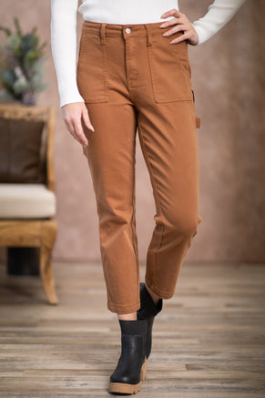 Judy Blue Camel Carpenter Pants - Filly Flair