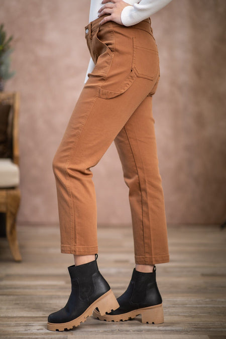 Judy Blue Camel Carpenter Pants - Filly Flair