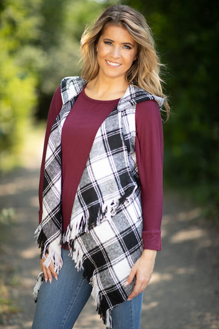 Burgundy Dolman Sleeve Top - Filly Flair