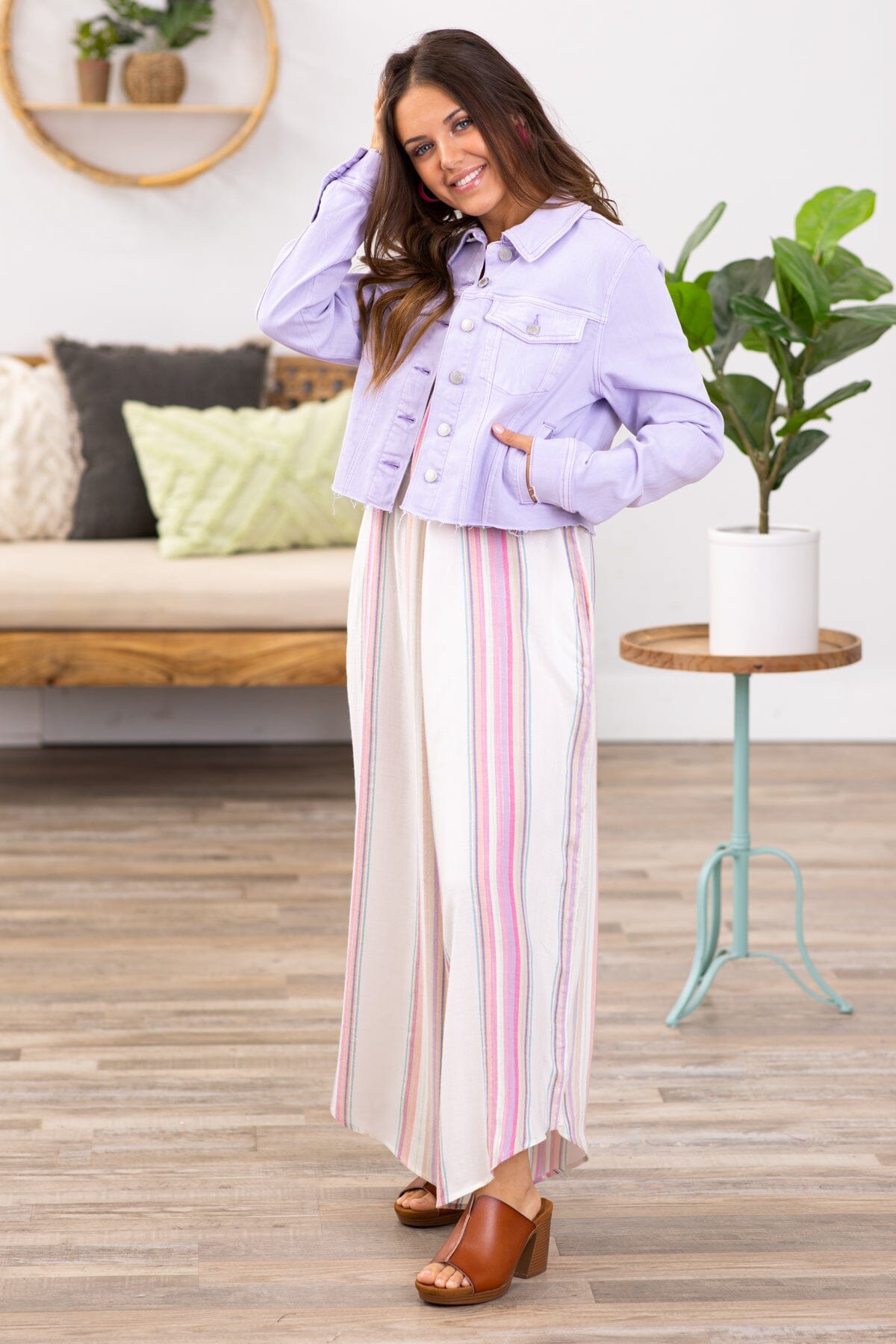 Orchid Multicolor Stripe Jumpsuit - Filly Flair