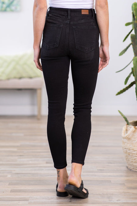 Judy Blue Black Button Fly Jeans - Filly Flair