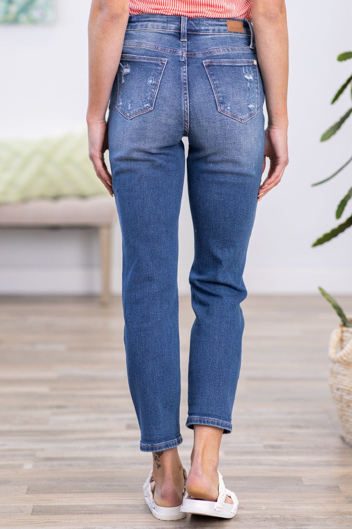 Judy Blue Rainbow Stitch Cropped Jeans · Filly Flair