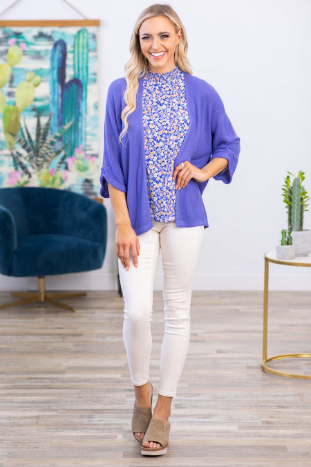 Cobalt Dolman Sleeve Cardigan - Filly Flair