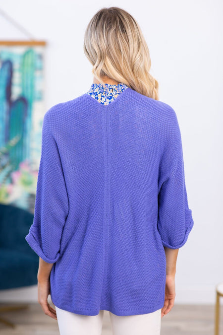 Cobalt Dolman Sleeve Cardigan - Filly Flair