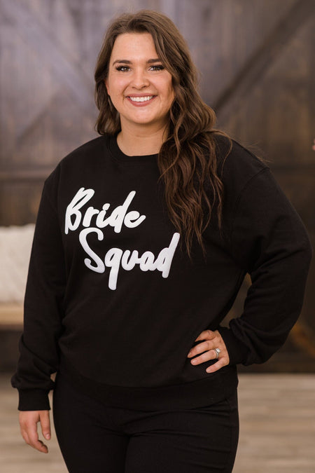 Black Bride Squad Graphic Sweatshirt - Filly Flair