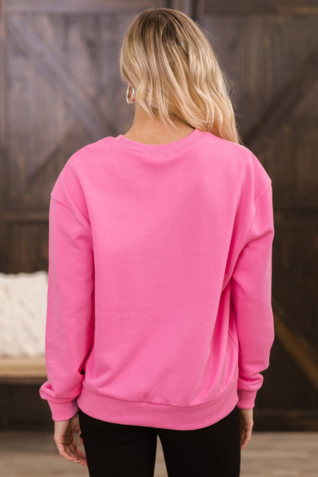 Pink Wifey To Be Graphic Sweatshirt - Filly Flair