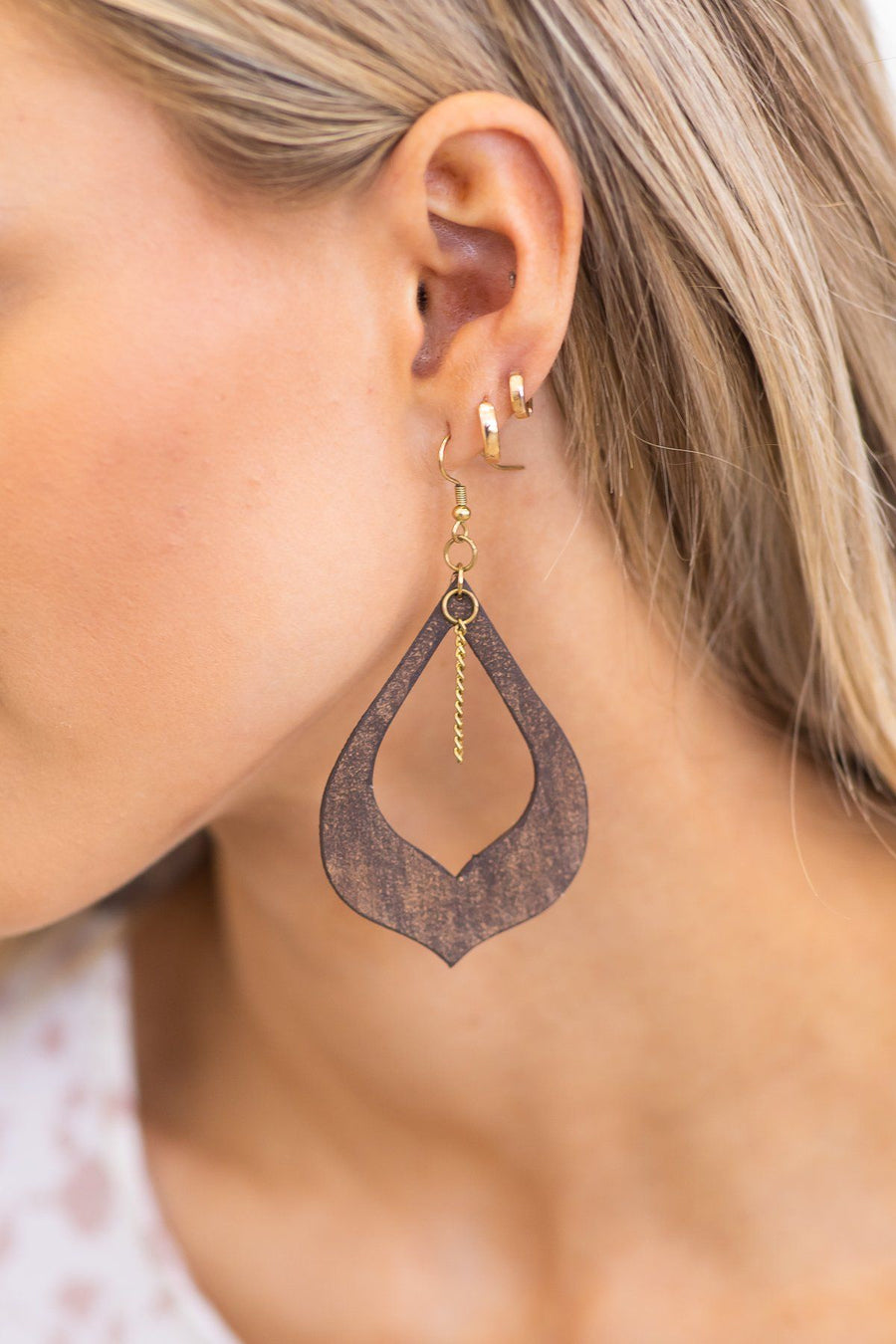 Staying Original Earrings in Brown - Filly Flair